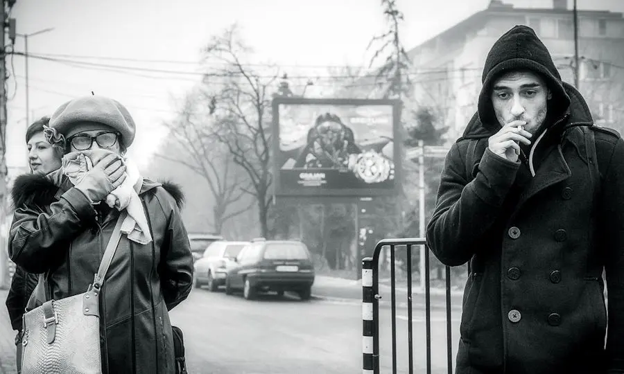 Smoking in Sofia, Bulgaria