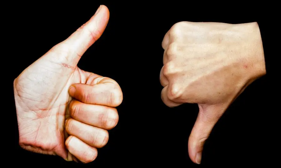 Thumbs up, thumbs down