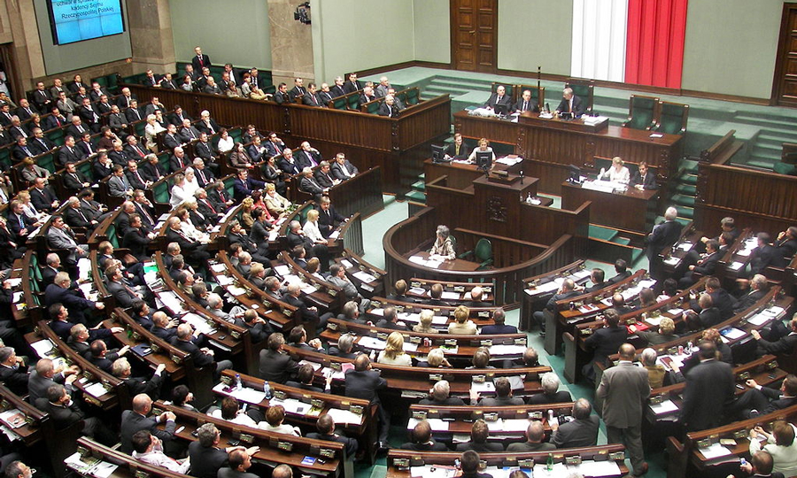 Poland's lower house, the Sejm, in session